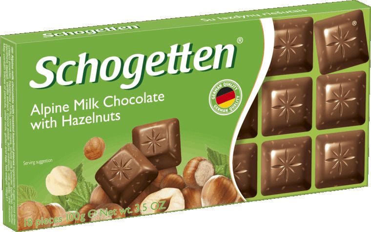 Schogetten Milk Chokolate with Hazelnuts     , 100 