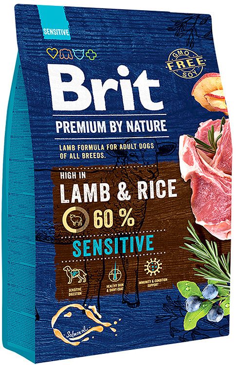   Brit Premium By Nature Sensitive Lamb,     , 3 