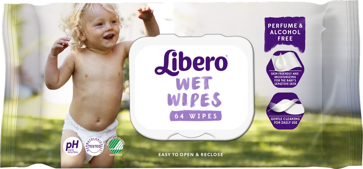   Libero Wet Wipes,  , 64 